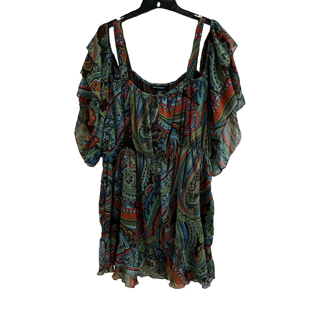 Ashley Stewart Patterned Dress Size 20W EUC